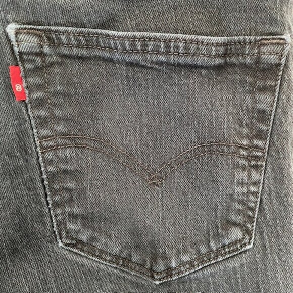 LEVI STRAUSS 511 Straight Leg Faded Black Denim Jeans 33 x 32 - Picture 12 of 14